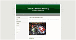Desktop Screenshot of geocachesuchtberatung.de